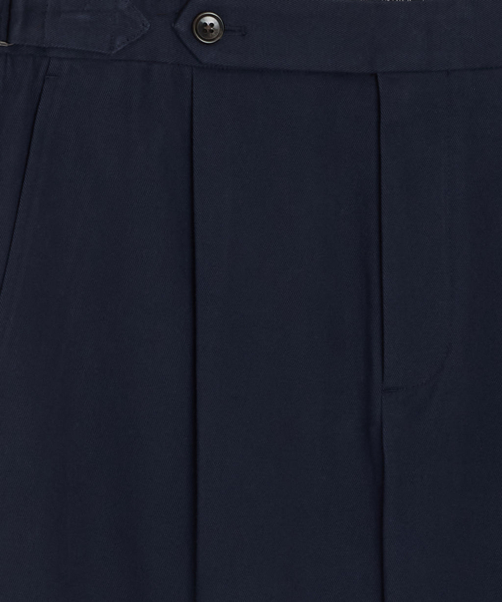 Italian Brushed Cotton Side Tab Trouser