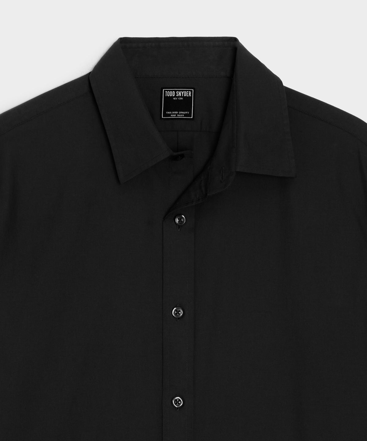 Cotton Twill Long Point Collar Shirt