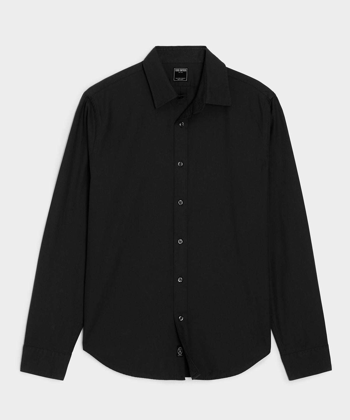 Cotton Twill Long Point Collar Shirt