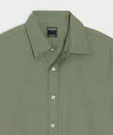 Cotton Twill Long Point Collar Shirt