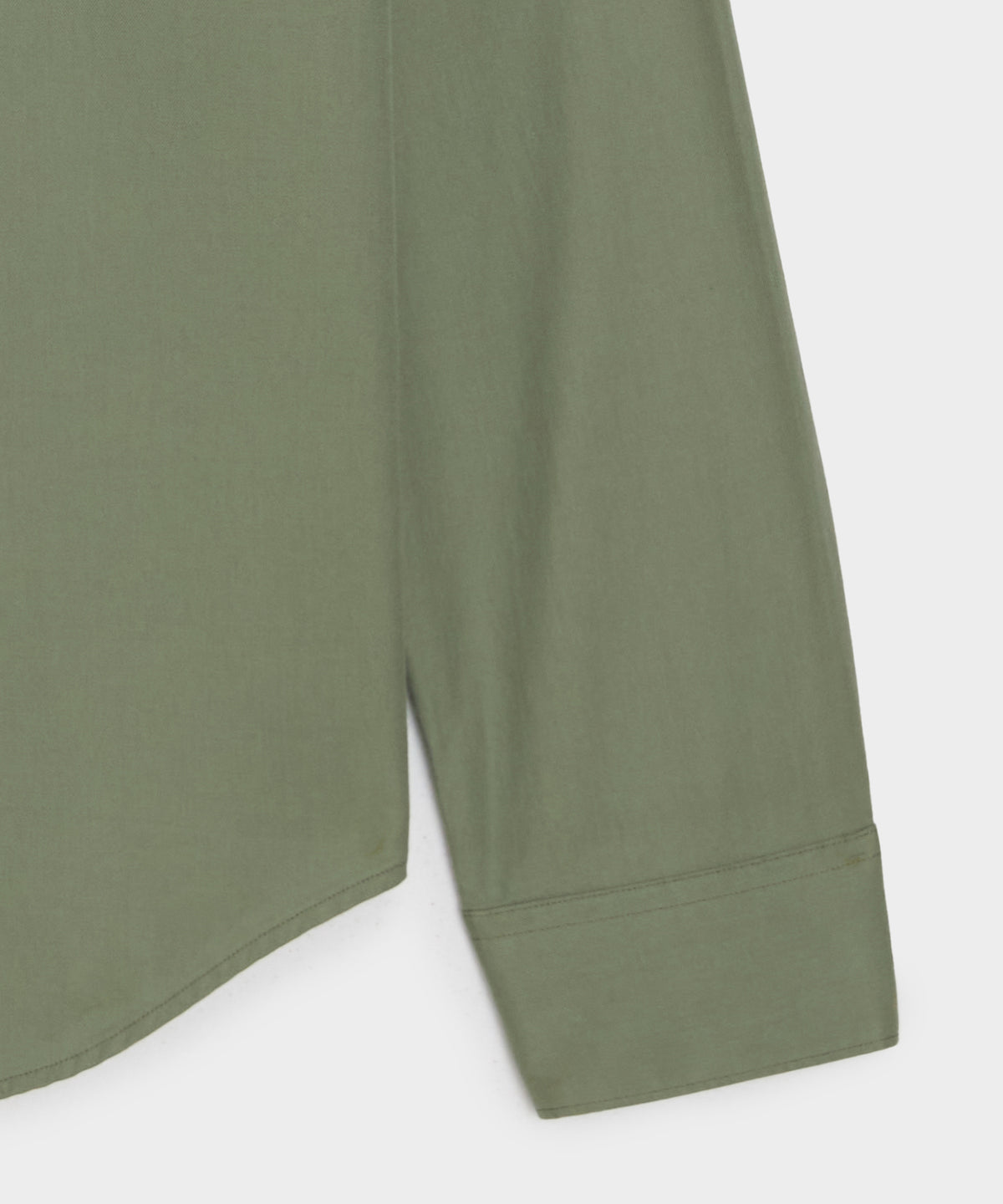 Cotton Twill Long Point Collar Shirt