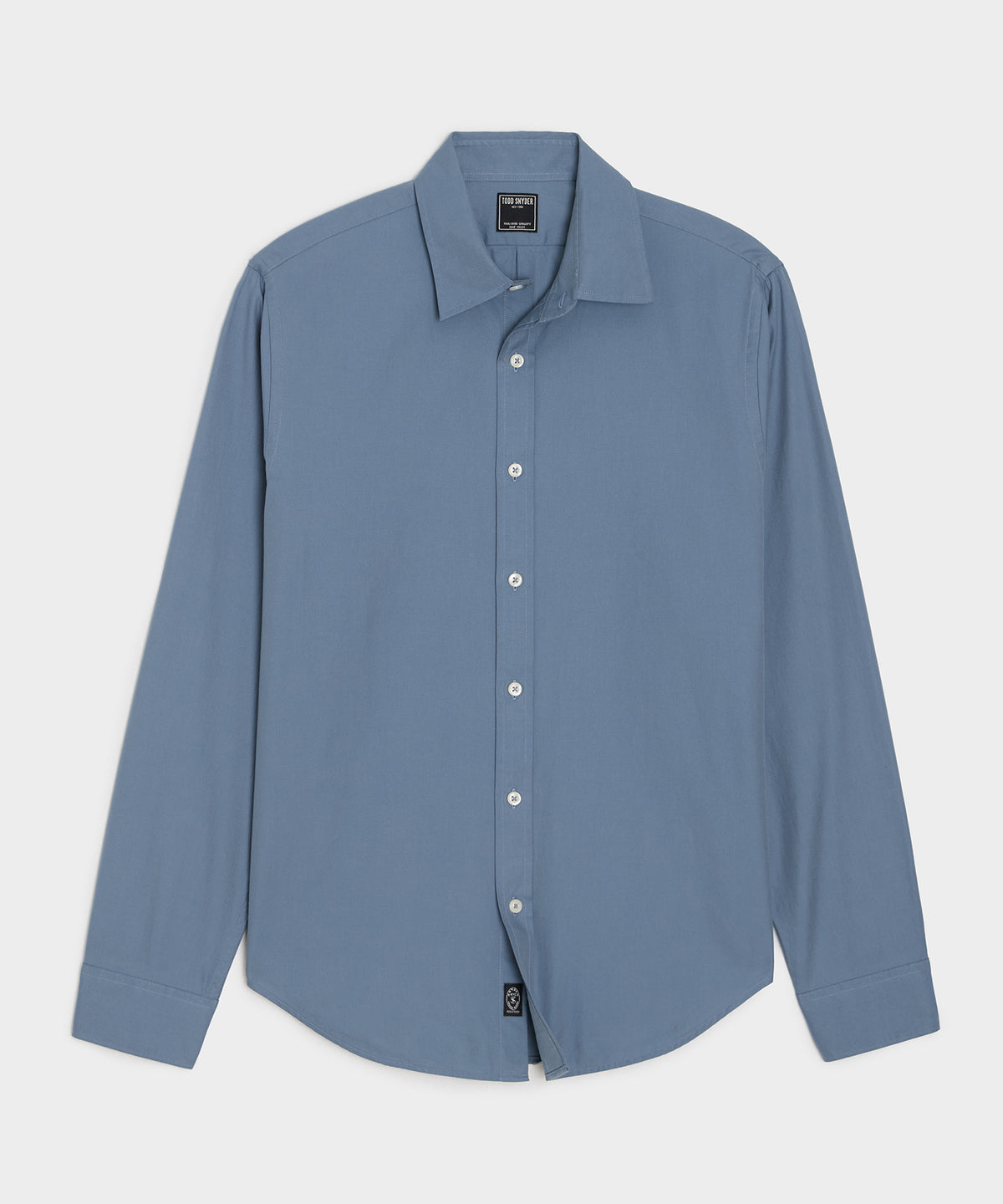 Cotton Twill Long Point Collar Shirt