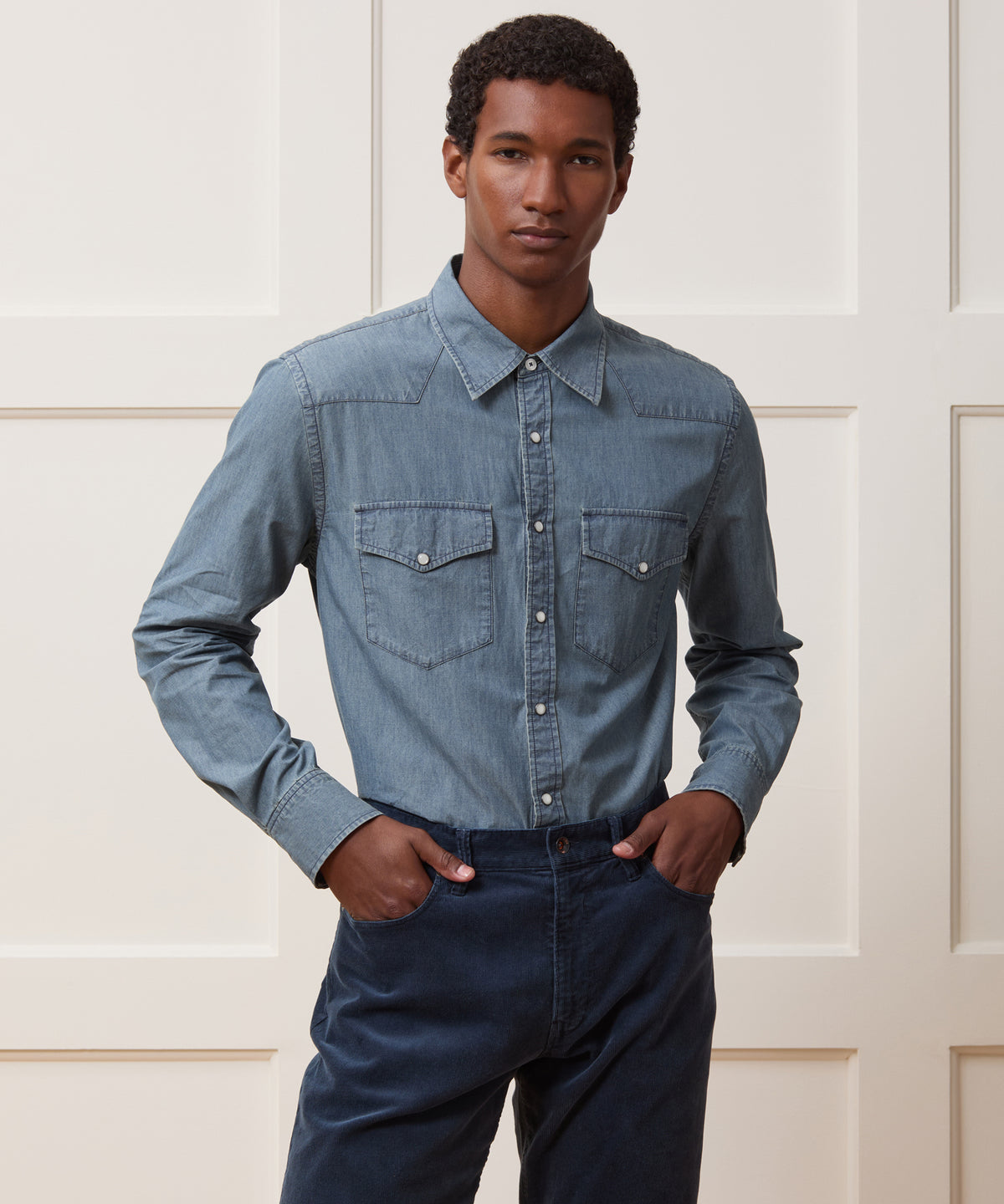 Chambray Western Shirt