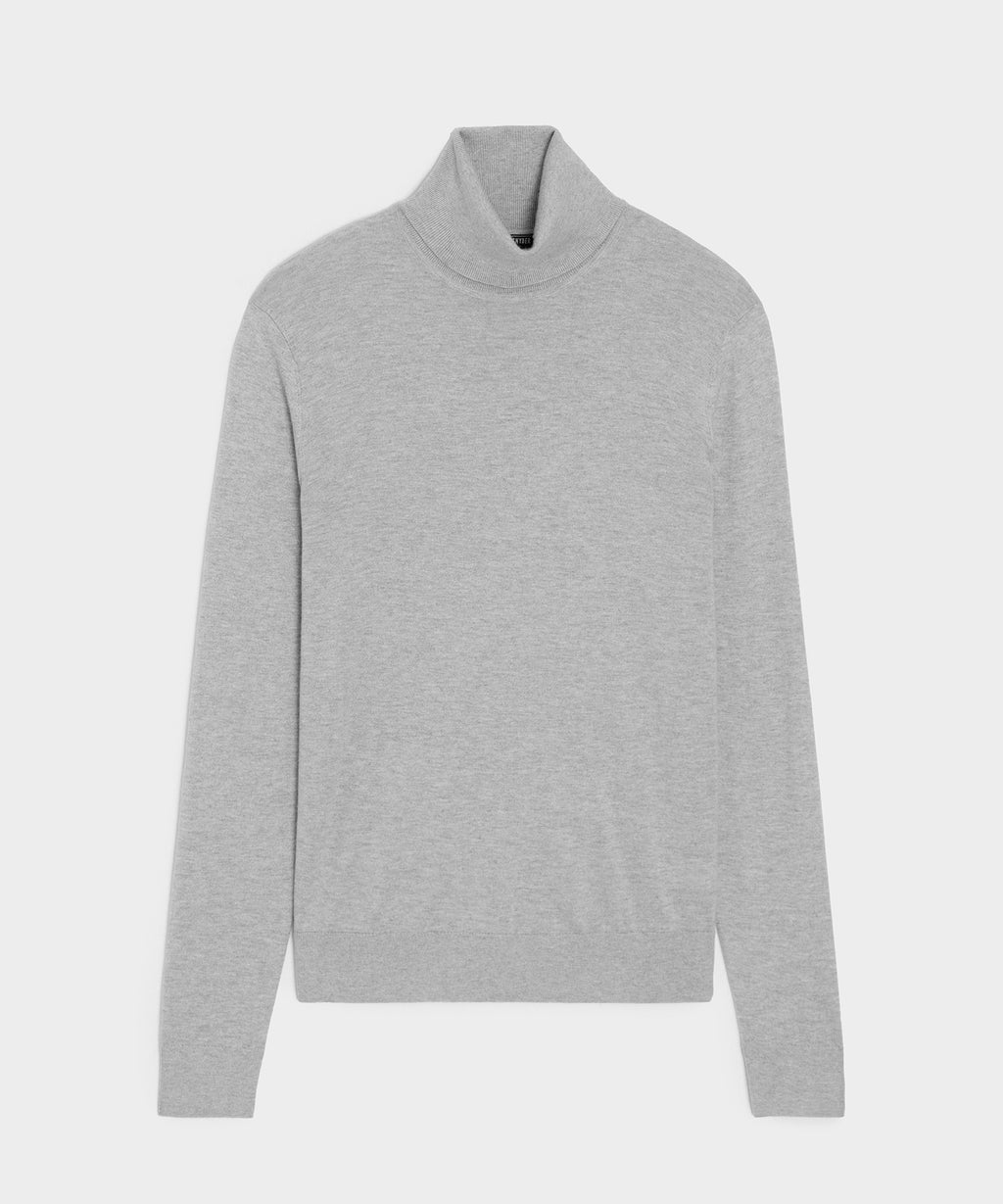 Silk-Cashmere Turtleneck Sweater