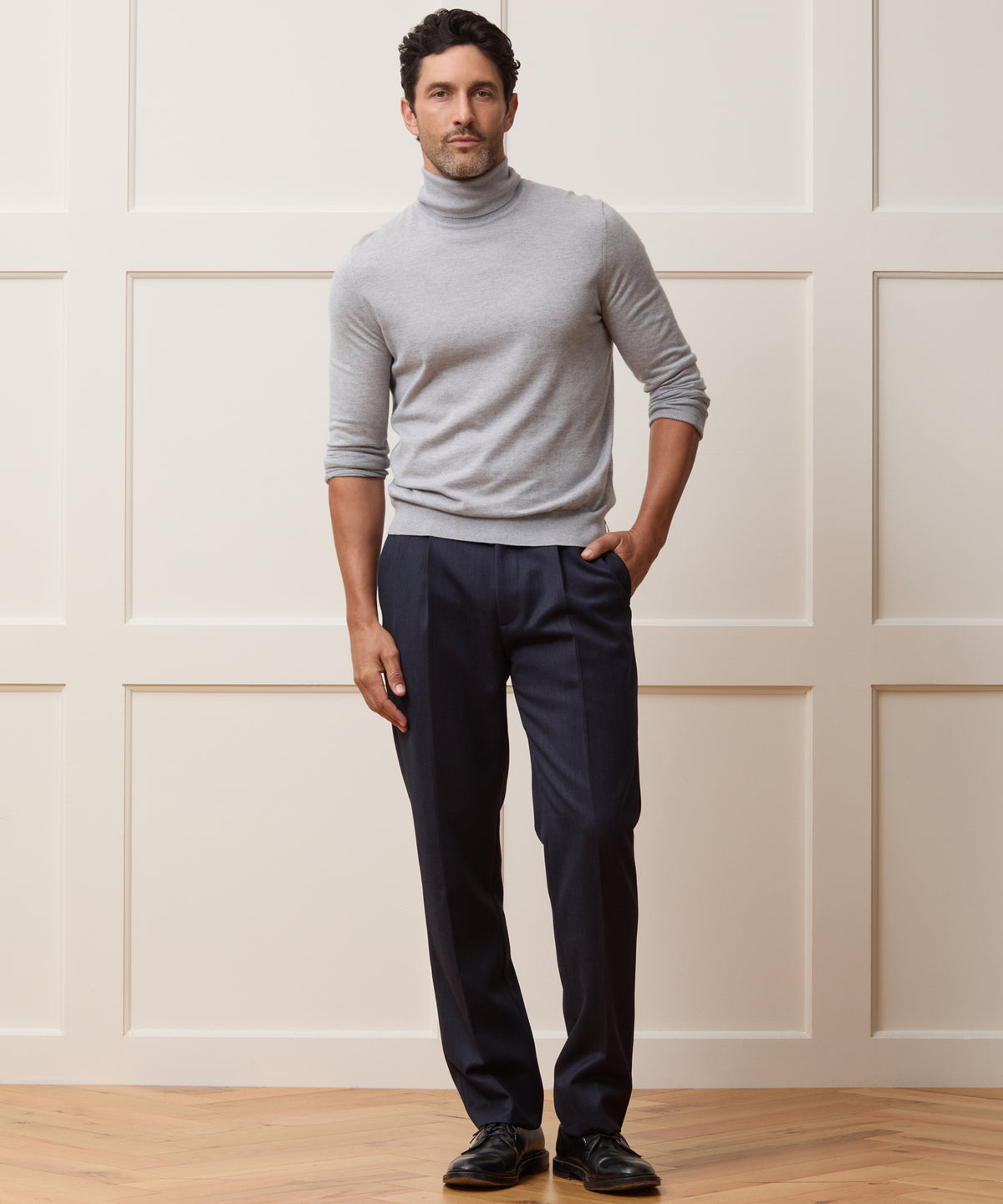 Silk-Cashmere Turtleneck Sweater