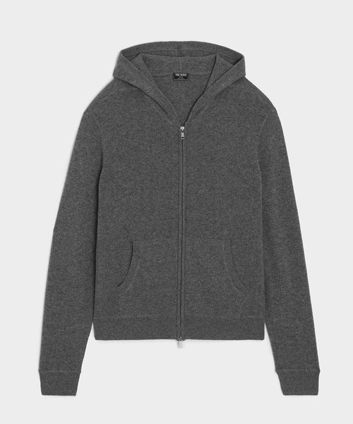 Midweight Cashmere Full-Zip in Charcoal – Todd Snyder