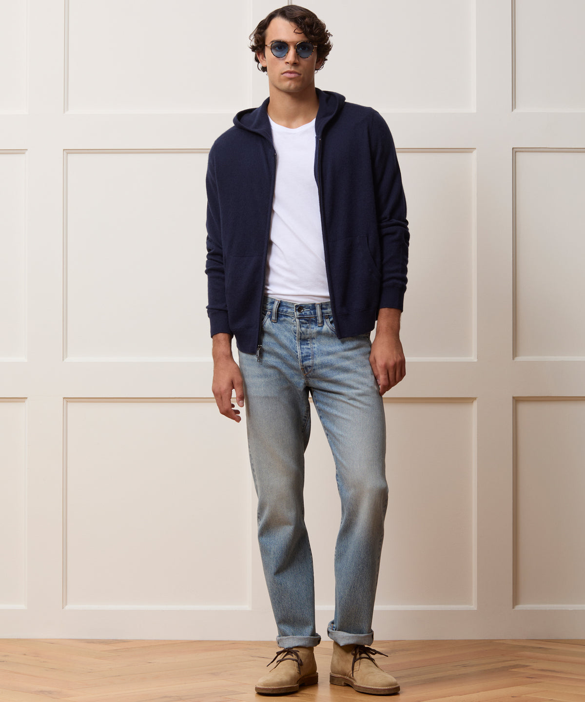 Cashmere Full-Zip Hoodie