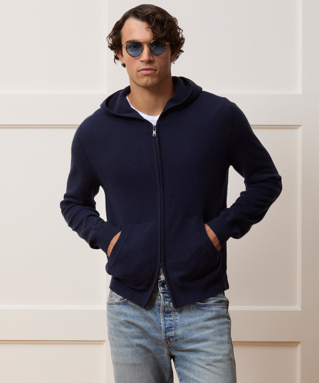 Cashmere Full-Zip Hoodie