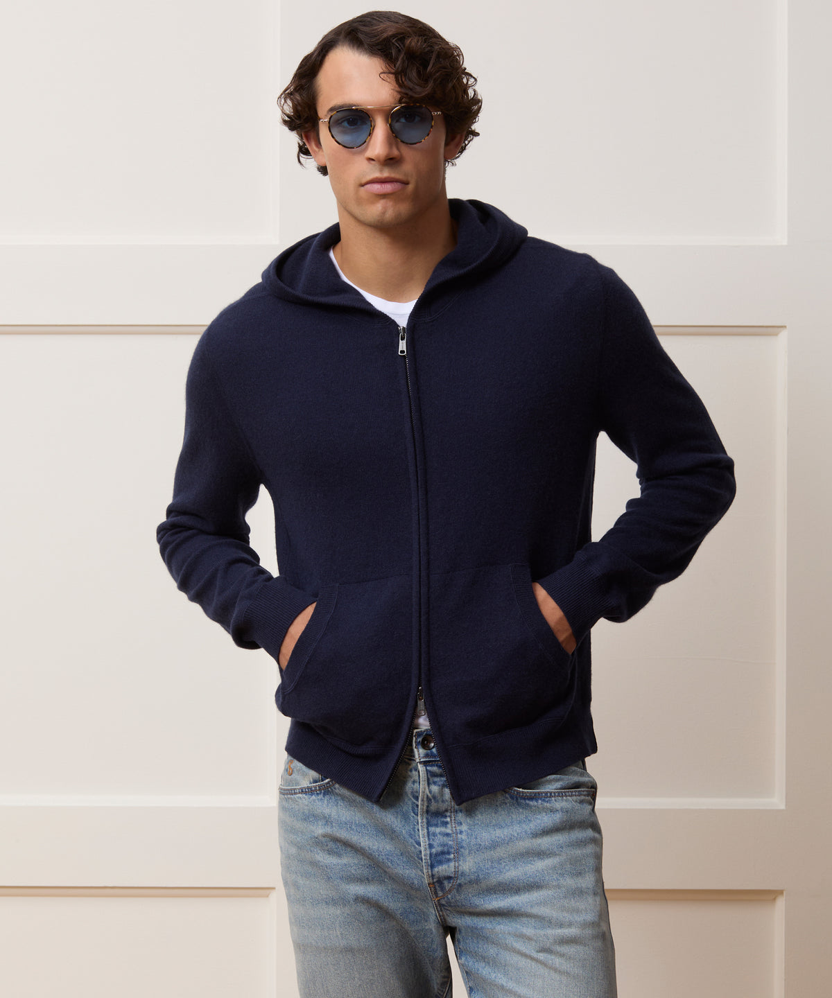 Cashmere Full-Zip Hoodie