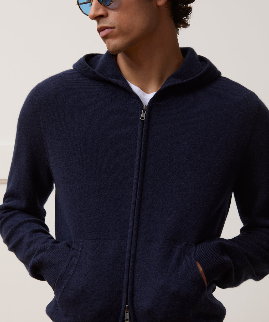 Cashmere Full-Zip Hoodie