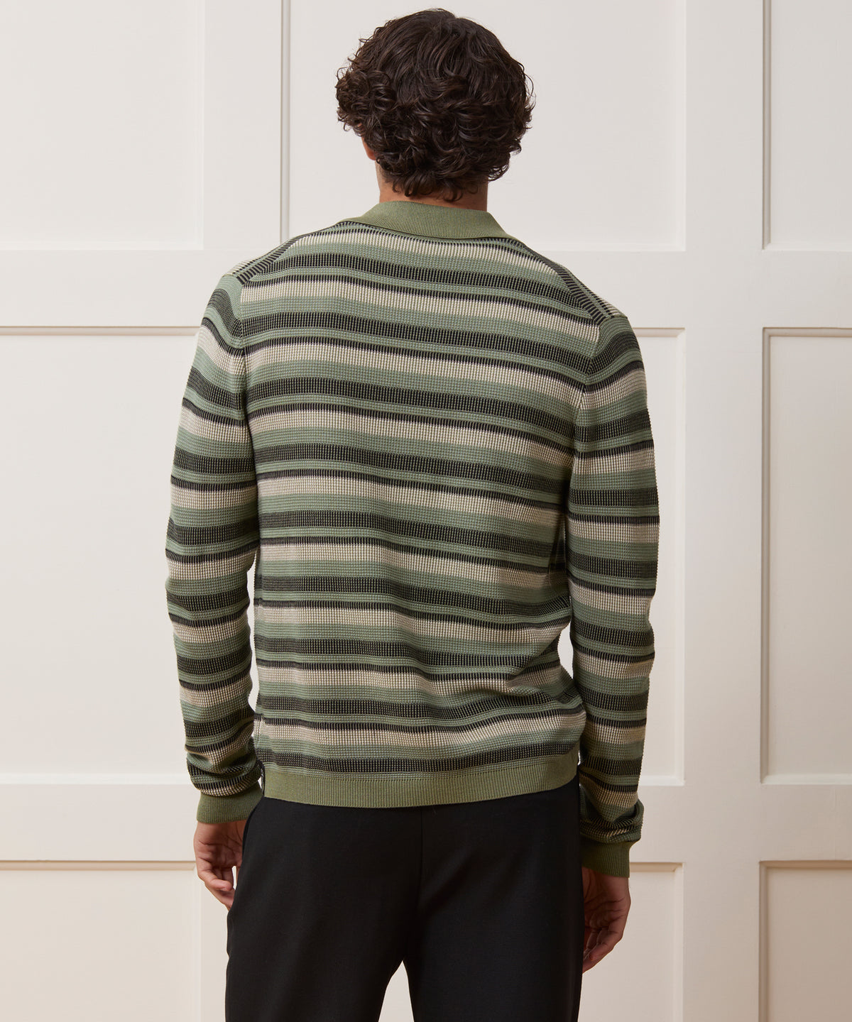 Silk-Cotton Sweater Polo