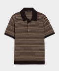 Silk-Cotton Sweater Polo