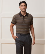 Silk-Cotton Sweater Polo