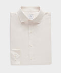 Slim Cotton-Silk Spread Collar Dress Shirt