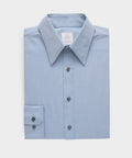 Slim Twill Long Collar Dress Shirt