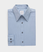Slim Twill Long Collar Dress Shirt
