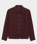 Cropped Sea Soft Irish Linen Camp Collar Shirt