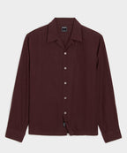 Cropped Sea Soft Irish Linen Camp Collar Shirt
