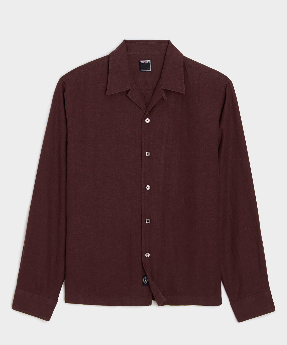 Cropped Sea Soft Irish Linen Camp Collar Shirt