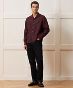 Cropped Sea Soft Irish Linen Camp Collar Shirt