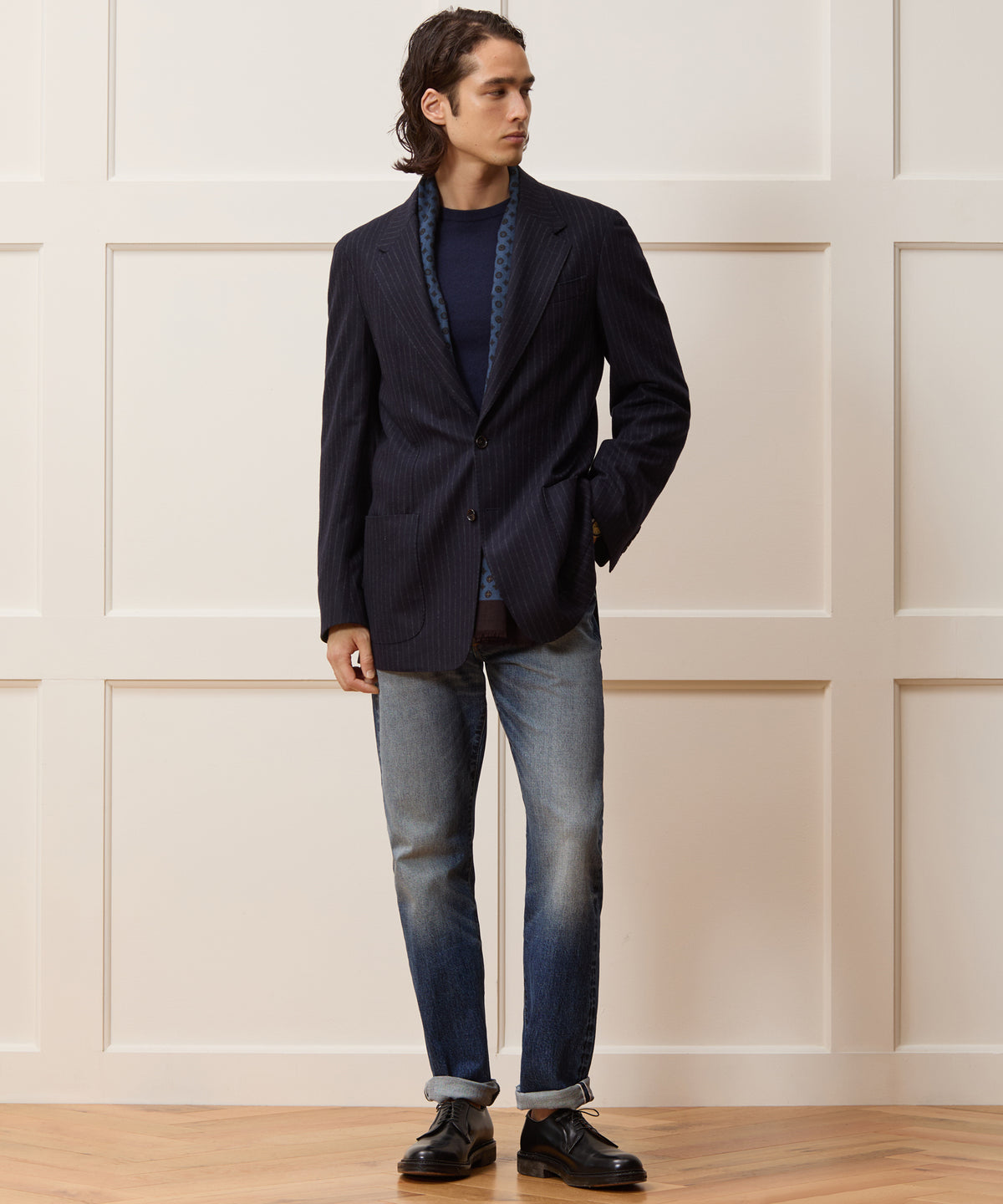 Italian Flannel Pinstripe Wythe Sport Coat