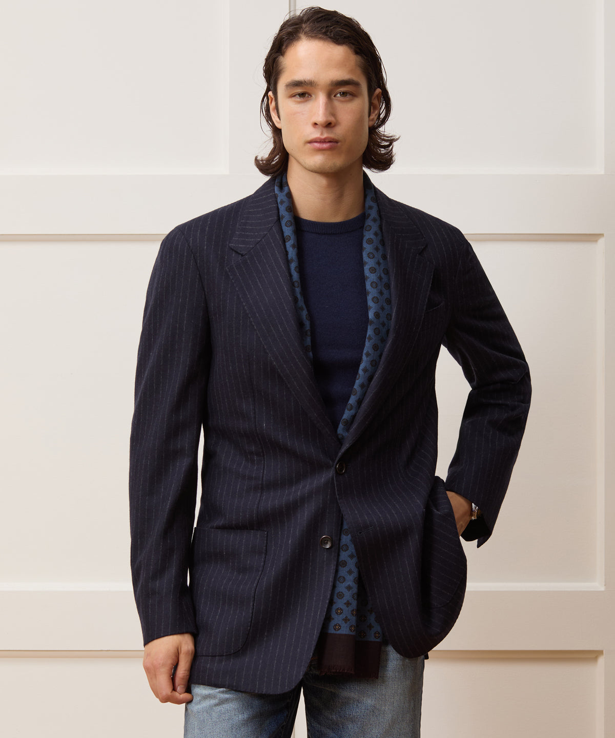 Italian Flannel Pinstripe Wythe Sport Coat