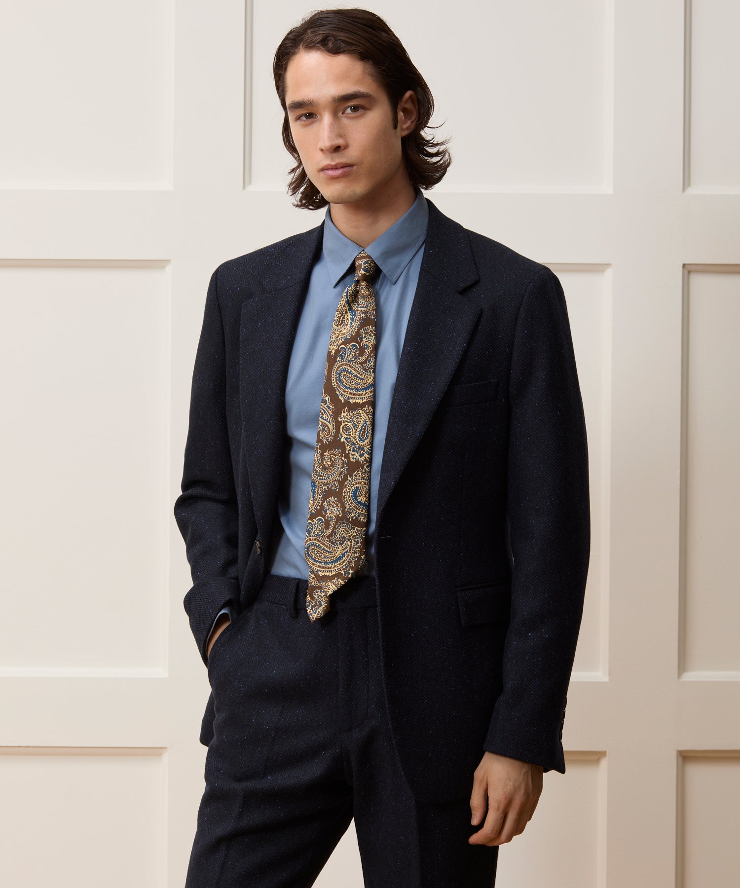 Italian Donegal Sutton Jacket in Navy – Todd Snyder