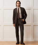 Italian Flannel Houndstooth Side Tab Trouser