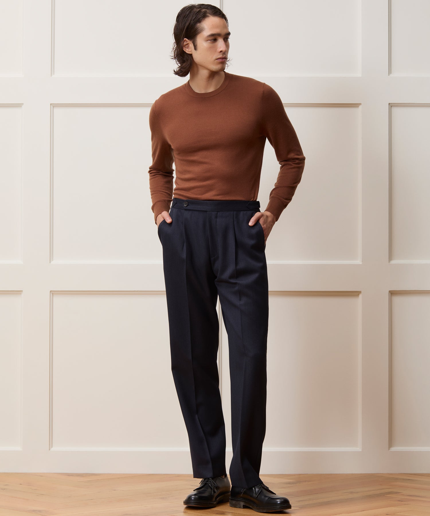 Wool Cavalry Twill Side Tab Trouser in Indigo – Todd Snyder