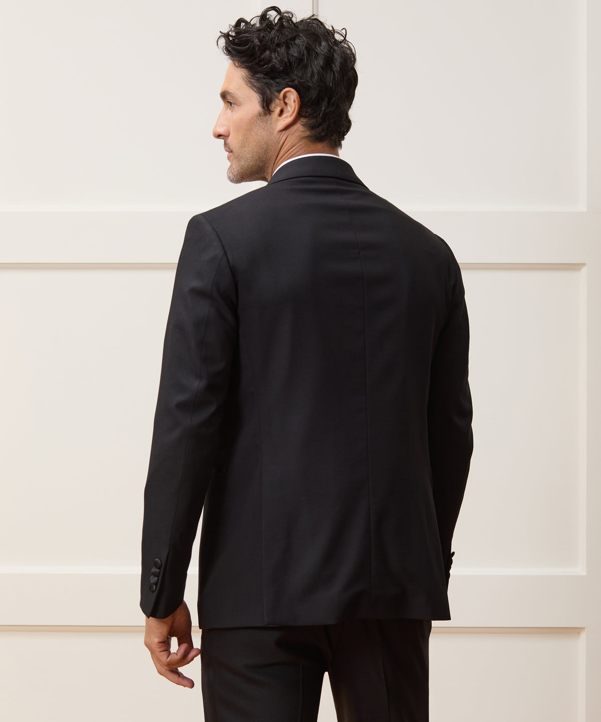Italian Wool Peak Lapel Tuxedo Jacket