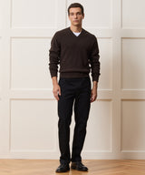 Relaxed Beechwood V-Neck Sweater