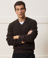 Relaxed Beechwood V-Neck Sweater