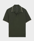 Silk-Cashmere Tipped Montauk Sweater Polo