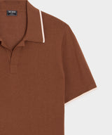 Silk-Cashmere Tipped Montauk Sweater Polo
