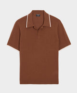 Silk-Cashmere Tipped Montauk Sweater Polo