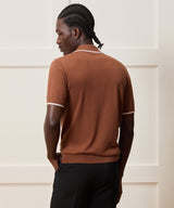 Silk-Cashmere Tipped Montauk Sweater Polo