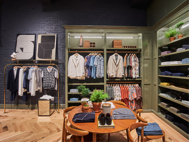 Dallas - Styled Corner - Vests, Casual Shirts, Styled Table with shoes and sweaters