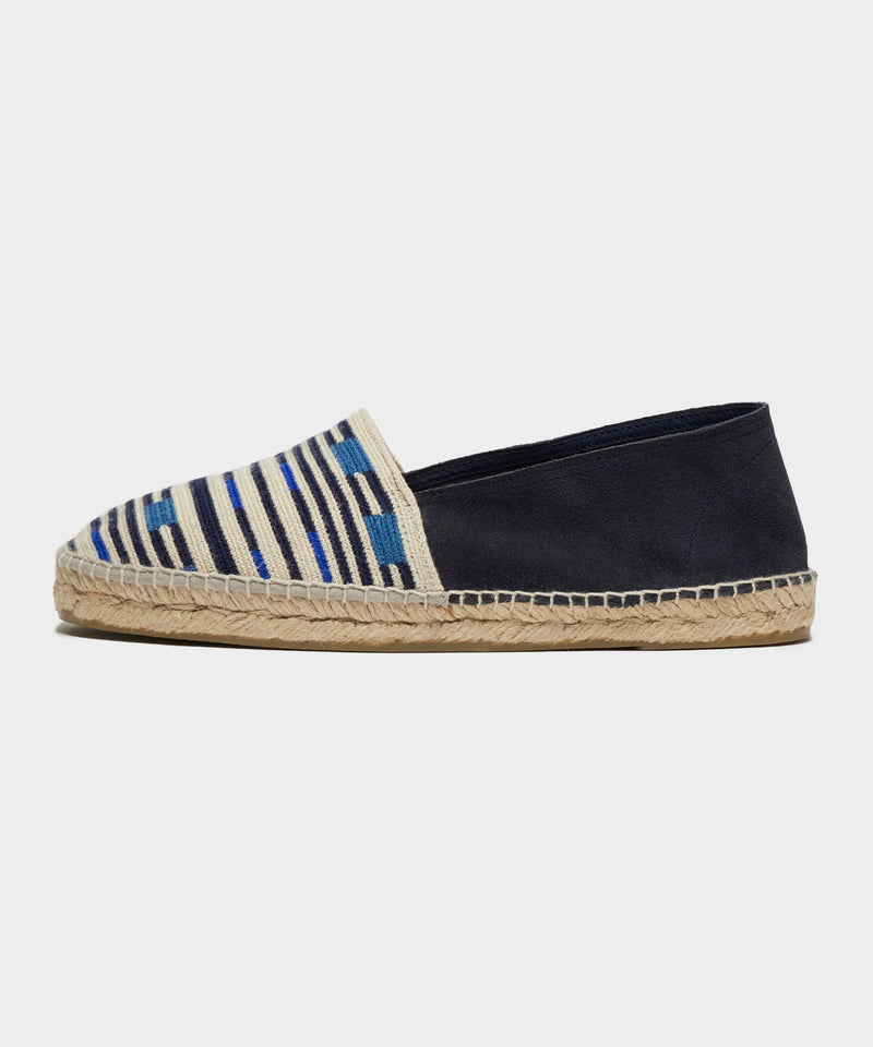 Guanábana Patterned Espadrille in Lagoon