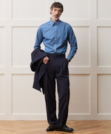 Hamilton + Todd Snyder Chambray Long Point Collar Dress Shirt