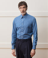 Hamilton + Todd Snyder Chambray Long Point Collar Dress Shirt