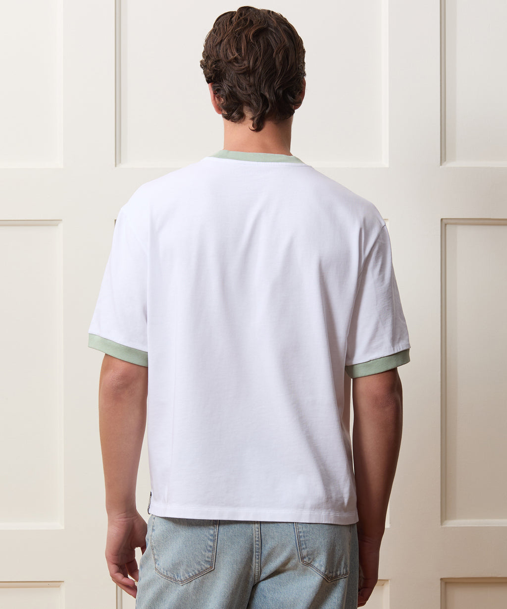 Boxy Jersey Ringer Tee