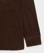 Italian Suede Western Shirt Jacket