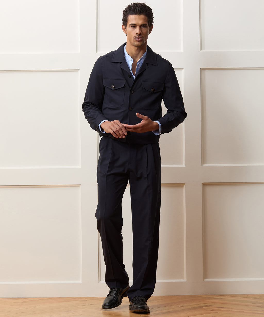 Tropical Wool Eisenhower Jacket