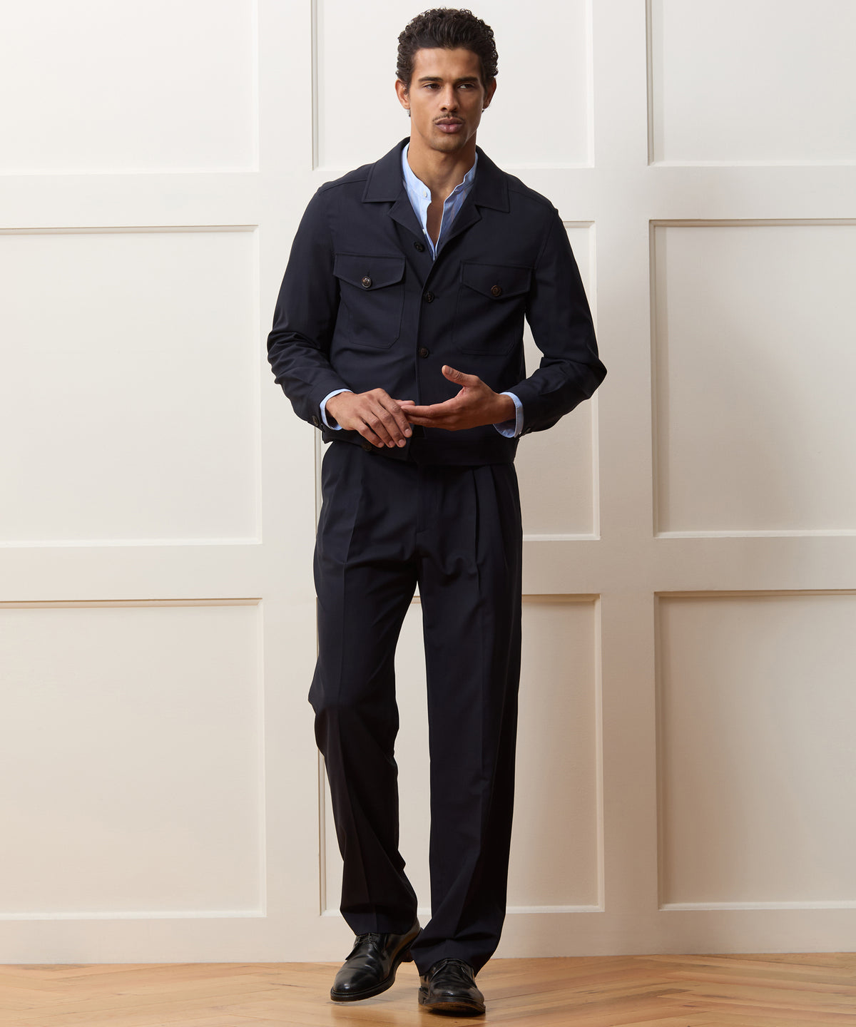 Tropical Wool Eisenhower Jacket