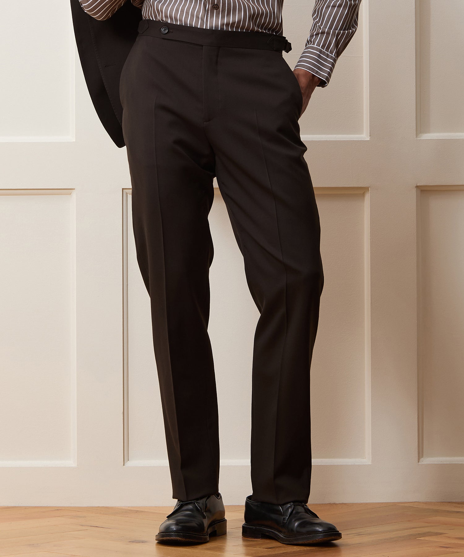 Gabardine Side Tab Trouser in Caviar – Todd Snyder