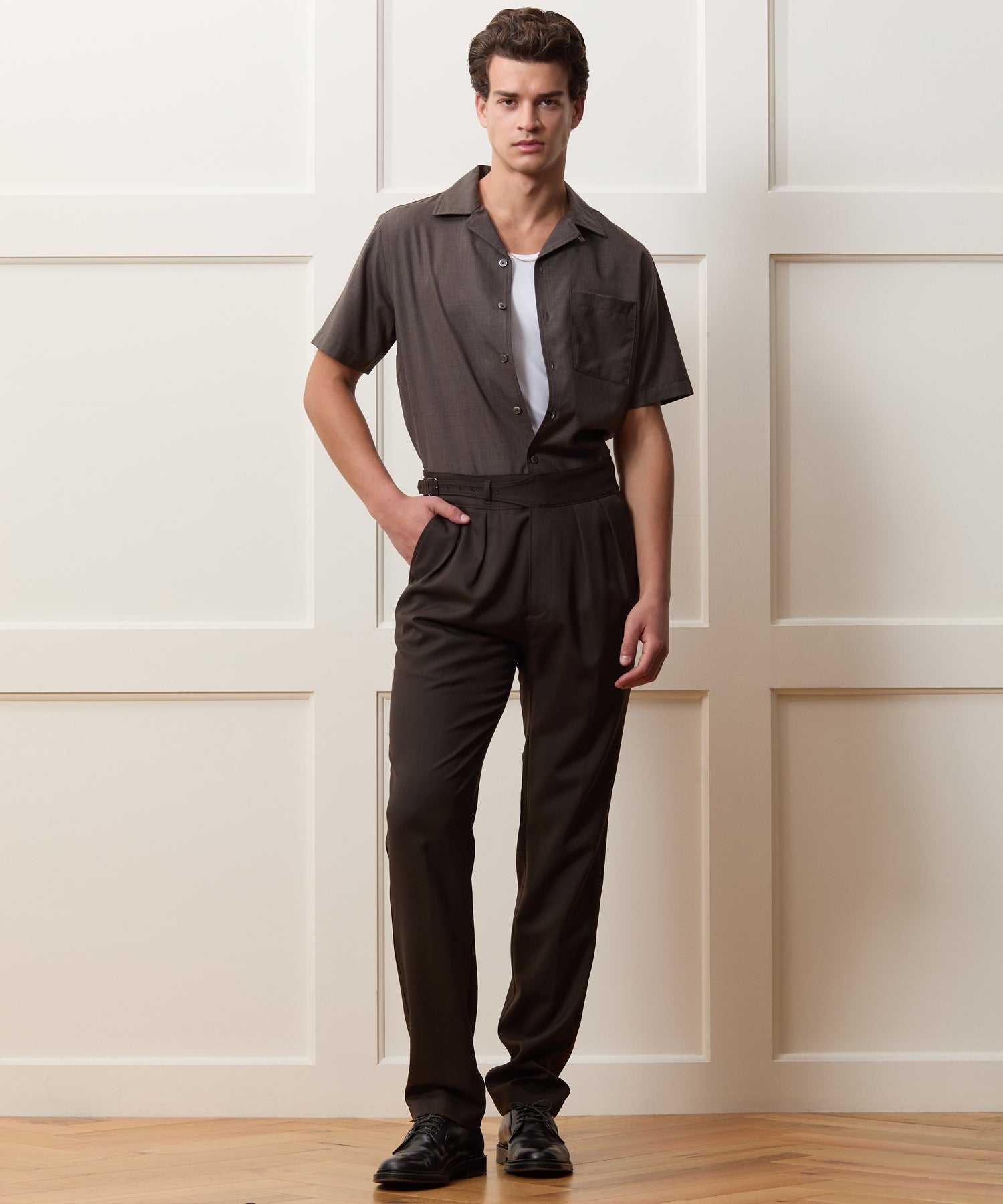 Gabardine Gurkha Dress Trouser in Caviar – Todd Snyder