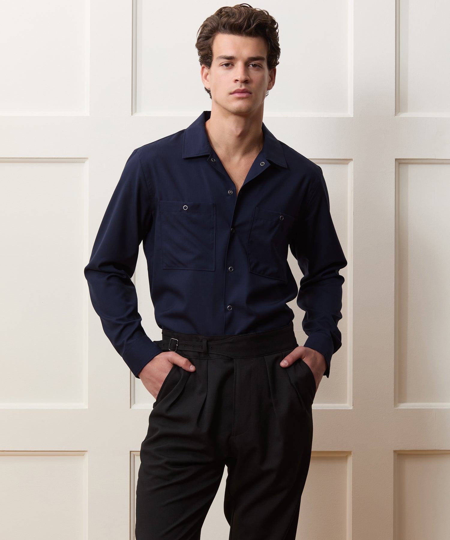Merino Mechanic Shirt in Navy – Todd Snyder