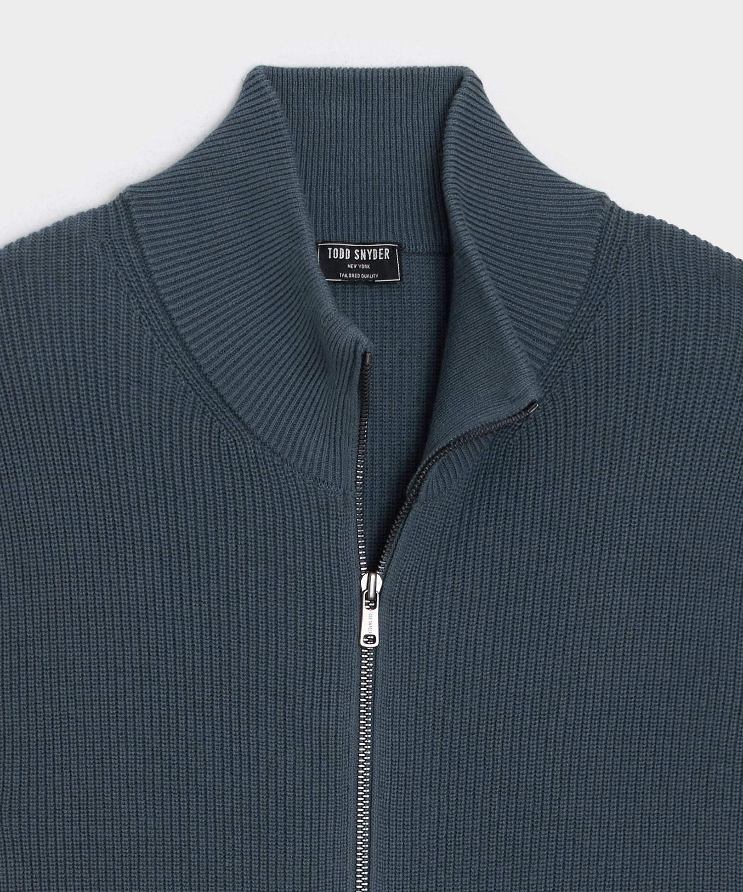 Beechwood Full-Zip Sweater in Dark Graphite – Todd Snyder
