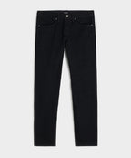 Slim Japanese Selvedge Stretch Jean in Black