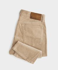 Straight Fit 5-Pocket Corduroy Pant in Casual Khaki